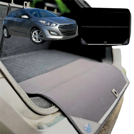 Rear Cargo Boot Bumper Protector for Hyundai i30 2012 - 2016 (GD) - Standard (72 x 55) - Black