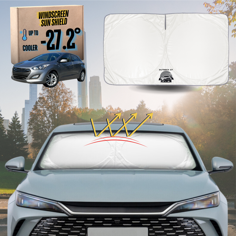 Front Windscreen Sun Shade for Hyundai i30 2012 - 2016 (GD) - Standard 150 x 85 cm