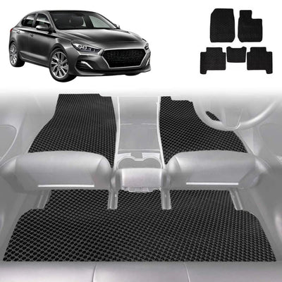 6D Diamond Car Floor Mats for Hyundai i30 2017 - Current (Sedan) - Custom-Fit Carpet Liner