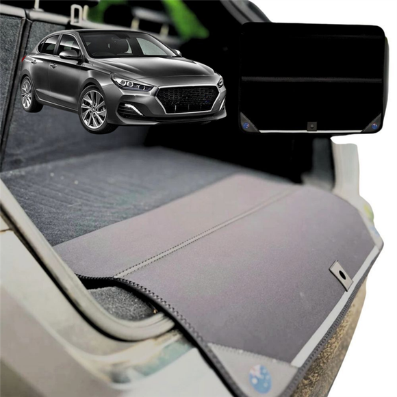 Rear Cargo Boot Bumper Protector for Hyundai i30 2017 - Current (Sedan) - Standard (72 x 55) - Black