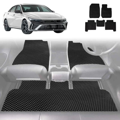 6D Diamond Car Floor Mats for Hyundai i30 N 2021 - Current Sedan - Custom-Fit Carpet Liner