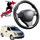 Black Samurai Segmented Steering Wheel Cover for Hyundai iLoad 2007 - Current TQ-1