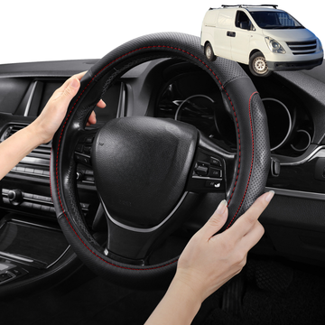 Steering Wheel Cover Pro Extra Layer for Hyundai iLoad 2007 - Current TQ - Breathable & Anti-Slip - Circle 38 cm
