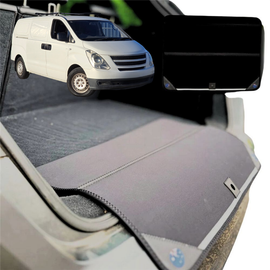 Rear Cargo Boot Bumper Protector for Hyundai iLoad 2007 - Current TQ - XL (98 x 55) - Black