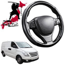 Black Samurai Segmented Steering Wheel Cover for Hyundai iMAX 2007 - Current TQ-1