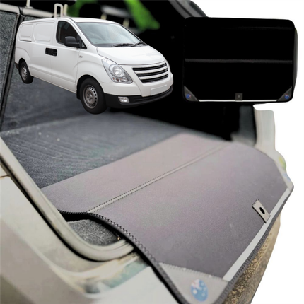 Rear Cargo Boot Bumper Protector for Hyundai iMAX 2007 - Current TQ - Standard (72 x 55) - Black