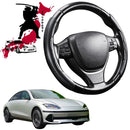 Black Samurai Segmented Steering Wheel Cover for Hyundai IONIQ 6 2022 - Current (CE)-1