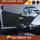 Front Windscreen Sun Shade for Hyundai IONIQ 2017 - Current (AE) - Standard 150 x 85 cm - Black-1