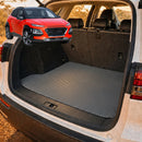 6D Diamond Car Boot Cargo Mat for Hyundai Kona 2017 - 2023 (OS) - Heavy Duty Carpet Liner - All-Weather Resistance - Easy to use - Odorless Material - Black & Grey-14