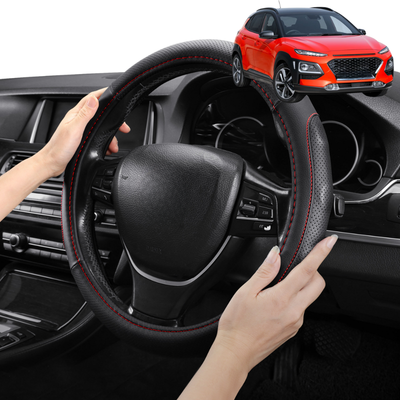 Steering Wheel Cover Pro Extra Layer for Hyundai Kona 2017-2023 (OS) - Breathable & Anti-Slip - Circle 38 cm