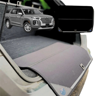 Rear Cargo Boot Bumper Protector for Hyundai Palisade 2021 - Current 8 Seater - XL (98 x 55) - Black
