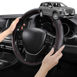 Steering Wheel Cover Pro Extra Layer for Hyundai Palisade 2021 - Current 8 Seater - Breathable & Anti-Slip - Circle 38 cm