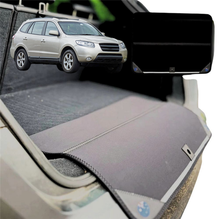 Rear Cargo Boot Bumper Protector for Hyundai Santa Fe 2006 - 2012 CM - XL (98 x 55) - Black