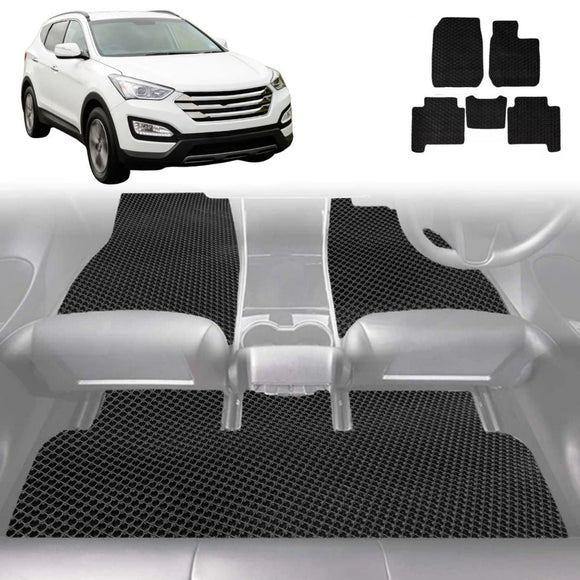 6D Diamond Car Floor Mats for Hyundai Santa Fe 2012 - 2018 (DM) - Custom-Fit Carpet Liner