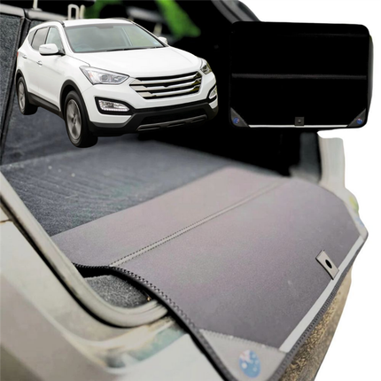 Rear Cargo Boot Bumper Protector for Hyundai Santa Fe 2012 - 2018 (DM) - XL (98 x 55) - Black