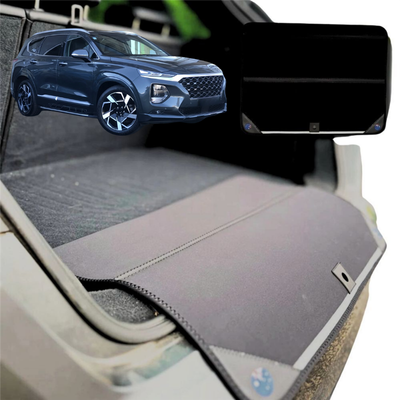 Rear Cargo Boot Bumper Protector for Hyundai Santa Fe 2019 - 2024 (TM) - XL (98 x 55) - Black