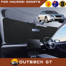 Front Windscreen Sun Shade for Hyundai Sonata 2005 - 2008 - Standard 150 x 85 cm - Black-1