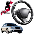 Black Samurai Segmented Steering Wheel Cover for Hyundai Sonata 2005 - 2008-1