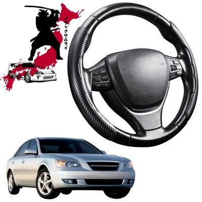 Black Samurai Segmented Steering Wheel Cover for Hyundai Sonata 2005 - 2008