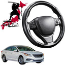 Black Samurai Segmented Steering Wheel Cover for Hyundai Sonata 2015 - 2020 LF-1