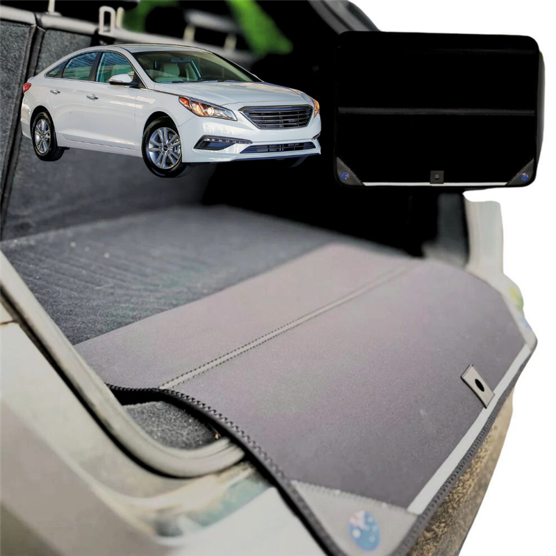 Rear Cargo Boot Bumper Protector for Hyundai Sonata 2015 - 2020 LF - Standard (72 x 55) - Black