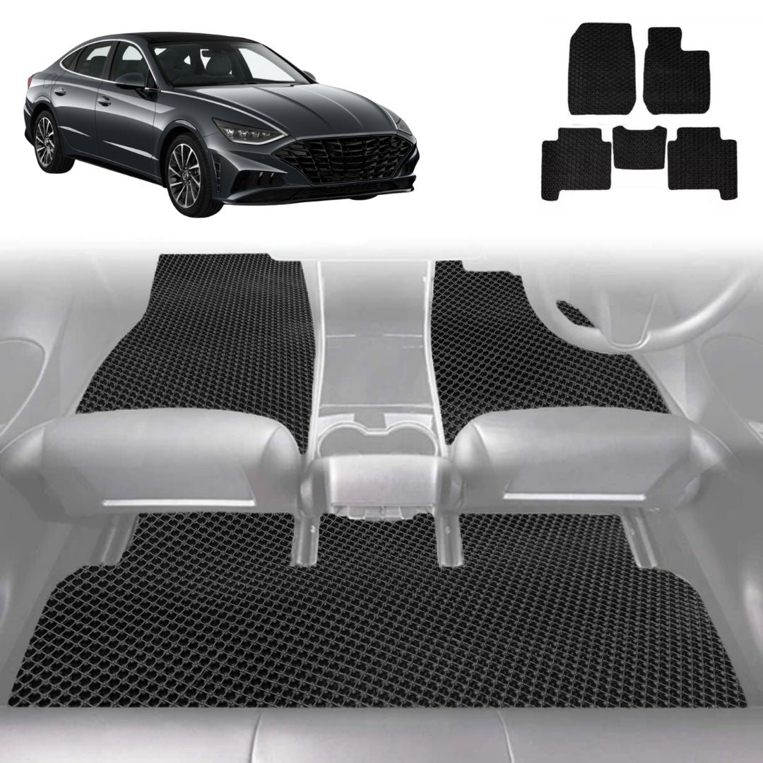 6D Diamond Car Floor Mats for Hyundai Sonata 2021 - Current - Custom-Fit Carpet Liner