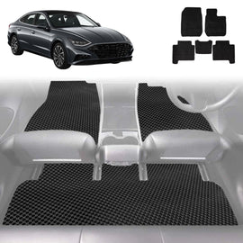 6D Diamond Car Floor Mats for Hyundai Sonata 2021 - Current - Custom-Fit Carpet Liner