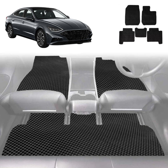 6D Diamond Car Floor Mats for Hyundai Sonata 2021 - Current - Custom-Fit Carpet Liner