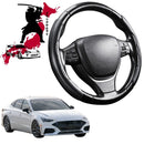 Black Samurai Segmented Steering Wheel Cover for Hyundai Sonata 2021 - Current-1