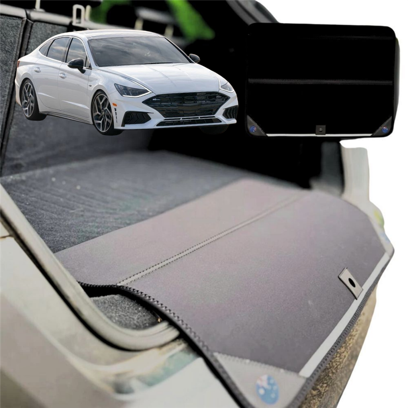 Rear Cargo Boot Bumper Protector for Hyundai Sonata 2021 - Current - Standard (72 x 55) - Black