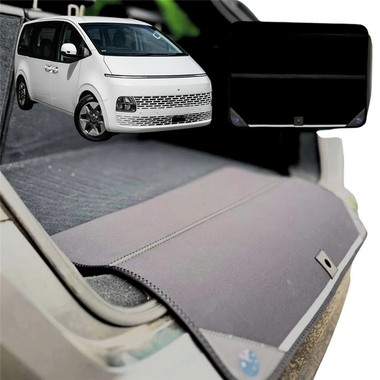 Rear Cargo Boot Bumper Protector for Hyundai Staria 2021 - Current US4 - Standard (72 x 55) - Black
