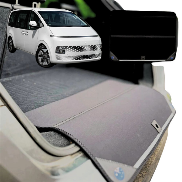Rear Cargo Boot Bumper Protector for Hyundai Staria 2021 - Current US4 - Standard (72 x 55) - Black