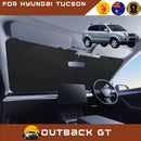 Front Windscreen Sun Shade for Hyundai Tucson 2004 - 2009 JM - Standard 150 x 85 cm - Black-1