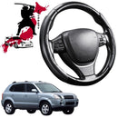 Black Samurai Segmented Steering Wheel Cover for Hyundai Tucson 2004 - 2009 JM-1