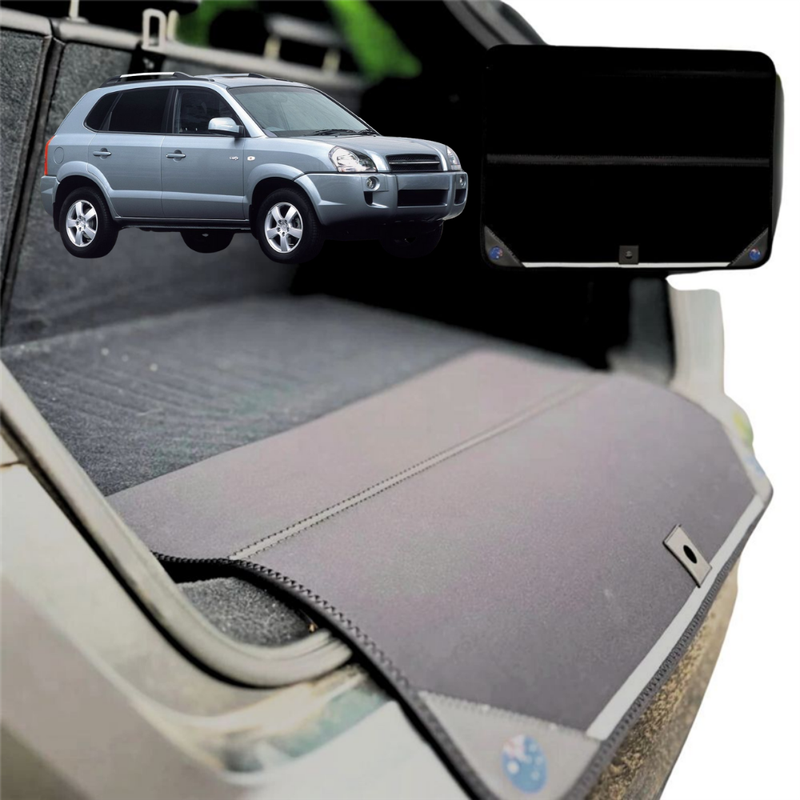 Rear Cargo Boot Bumper Protector for Hyundai Tucson 2004 - 2009 JM - XL (98 x 55) - Black