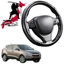 Black Samurai Segmented Steering Wheel Cover for Hyundai Tucson 2010 - 2015 (LM)-1