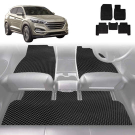 6D Diamond Car Floor Mats for Hyundai Tucson 2015 - 2020 (TL) - Custom-Fit Carpet Liner