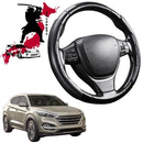 Black Samurai Segmented Steering Wheel Cover for Hyundai Tucson 2015 - 2020 (TL)-1