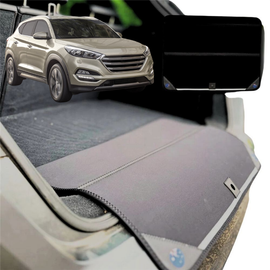 Rear Cargo Boot Bumper Protector for Hyundai Tucson 2015 - 2020 (TL) - XL (98 x 55) - Black