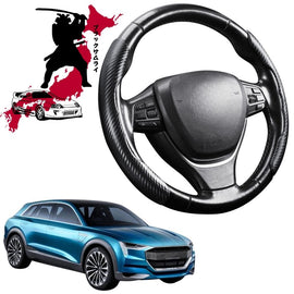 Black Samurai Segmented Steering Wheel Cover for Audi e-tron 2018 - Current
