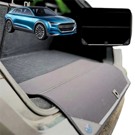 Rear Cargo Boot Bumper Protector for Audi e-tron 2018 - Current - XL (98 x 55) - Black
