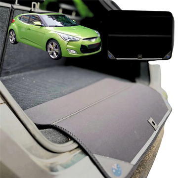 Rear Cargo Boot Bumper Protector for Hyundai Veloster 2011 - 2018 (FS) - Standard (72 x 55) - Black