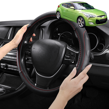 Steering Wheel Cover Pro Extra Layer for Hyundai Veloster 2011-2018 (FS) - Breathable & Anti-Slip - Circle 38 cm