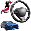 Black Samurai Segmented Steering Wheel Cover for Hyundai Veloster 2018 - 2020 (JS)-1