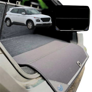 Rear Cargo Boot Bumper Protector for Hyundai Venue 2019 - Current QX - Standard (72 x 55) - Black