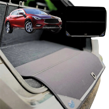 Rear Cargo Boot Bumper Protector for Infiniti Q30 2016 - 2020 H15 - Standard (72 x 55) - Black