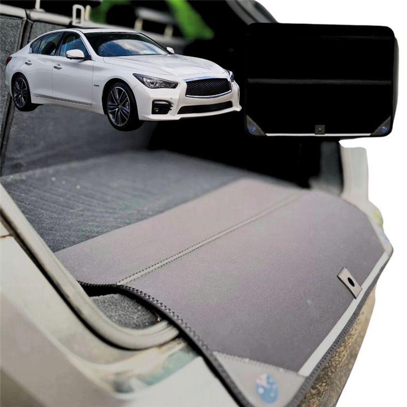 Rear Cargo Boot Bumper Protector for Infiniti Q50 2014 - 2019 - Standard (72 x 55) - Black