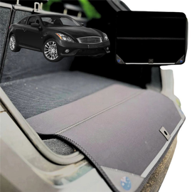 Rear Cargo Boot Bumper Protector for Infiniti Q60 2014 - Current Coupe (V36) - Standard (72 x 55) - Black