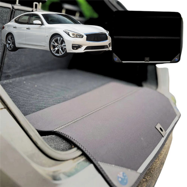 Rear Cargo Boot Bumper Protector for Infiniti Q70 2016 - 2020 - Standard (72 x 55) - Black
