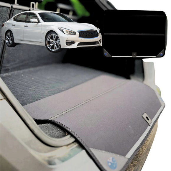 Rear Cargo Boot Bumper Protector for Infiniti Q70 2016 - 2020 - Standard (72 x 55) - Black
